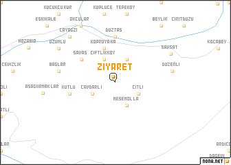 map of Ziyaret