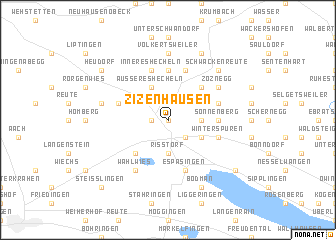 map of Zizenhausen