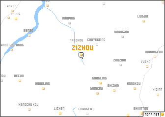 map of Zizhou