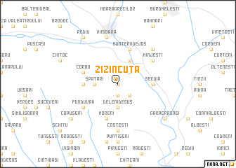 map of Zizincuţa