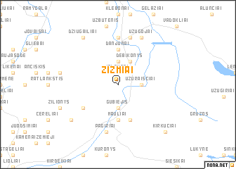 map of Žižmiai