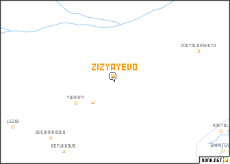 map of Zizyayevo