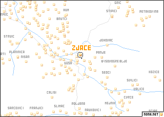 map of Zjaće