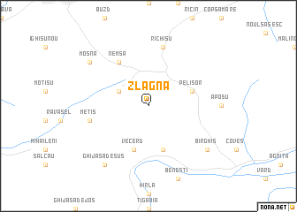 map of Zlagna