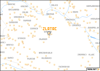 map of Zlatac