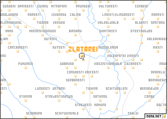 map of Zlătărei