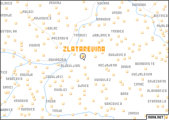 map of Zlatarevina