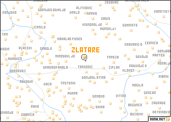 map of Zlatare