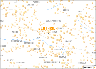 map of Zlatarica