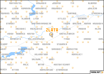 map of Zlatá