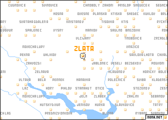 map of Zlatá