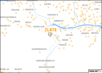 map of Zlate