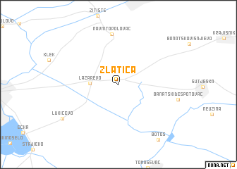 map of Zlatica