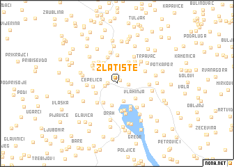 map of Zlatište