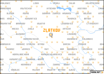 map of Zlatkov