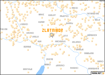 map of Zlatni Bor