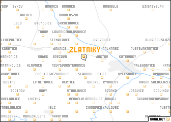 map of Zlatníky