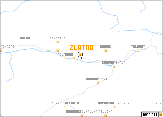 map of Zlatno