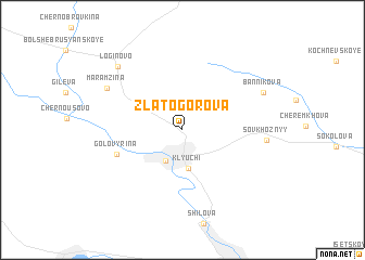 map of Zlatogorova