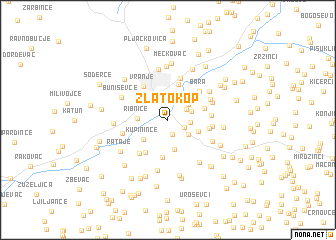 map of Zlatokop