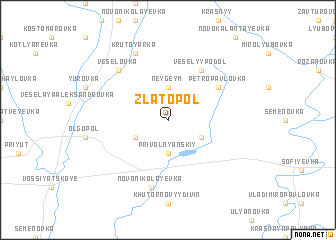 map of Zlatopolʼ