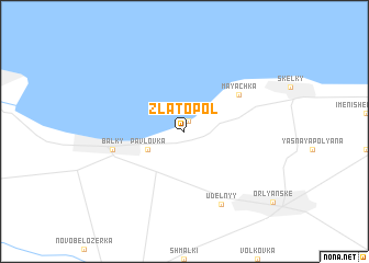 map of Zlatopolʼ