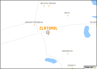 map of Zlatopol\