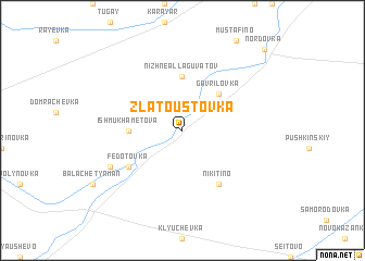 map of Zlatoustovka