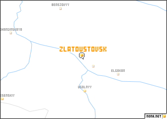 map of Zlatoustovsk