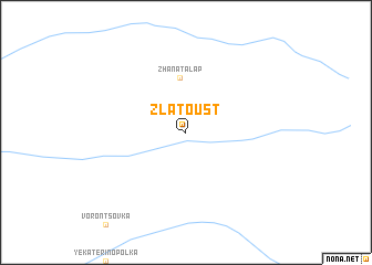 map of Zlatoust