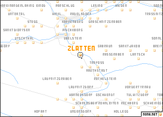 map of Zlatten