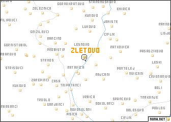 map of Zletovo