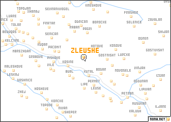 map of Zleushë