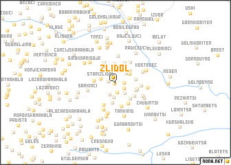 map of Zli Dol