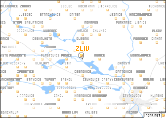 map of Zliv