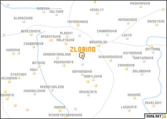 map of Zlobino