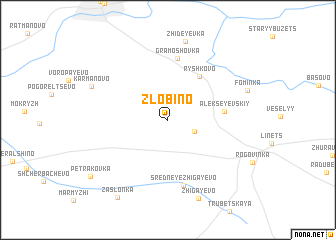 map of Zlobino