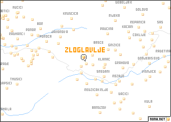 map of Zloglavlje