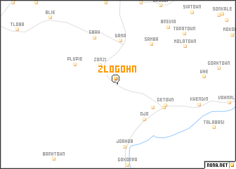 map of Zlogohn