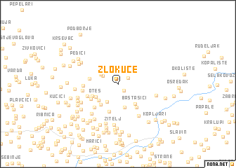 map of Zlokuće