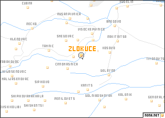 map of Zlokuće