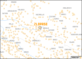 map of Zlopaše