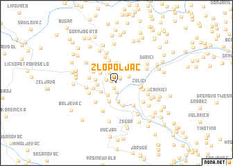map of Zlopoljac