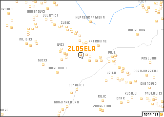 map of Zlosela