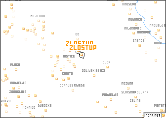 map of Zlostup