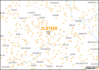 map of Zlotege