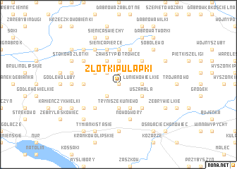 map of Złotki Pułapki