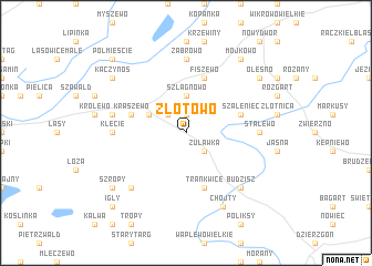 map of Złotowo