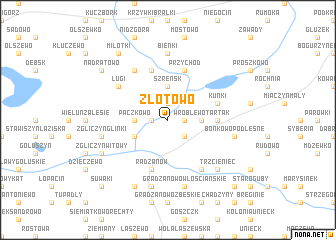 map of Złotowo