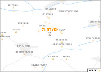 map of Zlotykh